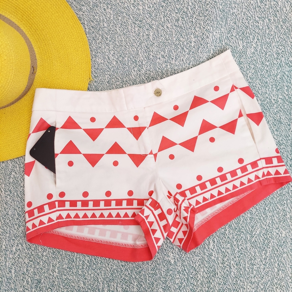 J. Crew Geo Print Shorts, sz 4